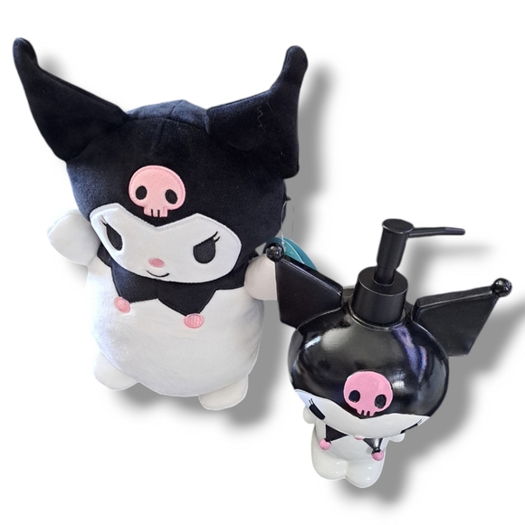 Hello Kitty HugMees 10” Kuromi Plush and Ceramic Dispenser NWT - Picture 3 of 11